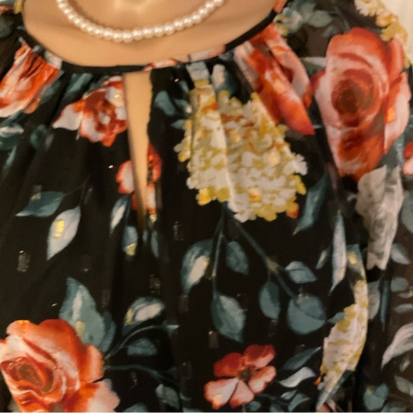 Tahari ASL Fit and Flare Long Sleeved Midi Dress size 12 - Picture 6 of 14